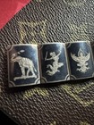 Vintage Estate Sterling Silver Siam Panel Bracelet  Needs Cleaning Safe Stored