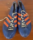 Vintage 1970   s Adidas Avanti Spike Track Shoes Rate Color Blue And Orange France
