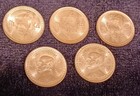 5 Coin Lot 1949 Taiwan China Silver 5 Fen Jiao Nice Choice Uncirculated 5 Pieces