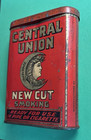 Central Union New Cut Vintage Pocket Tin United States Tobacco Company