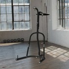 Heavy Punching Bag Boxing Stand Single Station Mma Trainer Fitness Gym Black New