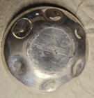 Vintage B  W  Buenilum Hand Wrought Hammered Aluminum Bowl Engraved Hops Design