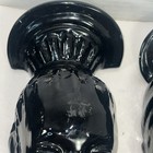 Vintage Pair Ceramic Black Wall Plaque African Women Head 1977 9 5x4    Signed