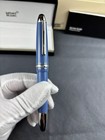 Hot Montblanc Mid Size 149 Series Glacier Blue Color Rollerball Pen  