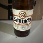 Lot Of 12 Vintage Schmidt   s Beer Bottles 7 Oz Amber Glass Philadelphia Cleveland
