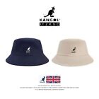 Classic Casual Kangol Washed Bucket Hat Men Women Cotton Flat Top Hats Headwear