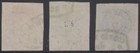 Argentina 1862 Seal Of The Republic Sc 5-7 Full Set Used F vf   Scarce Scv 371  