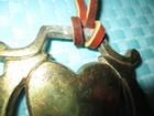 Vtg Heart Design Brass Equestrian horse Harness Medallion 3 X 3 25