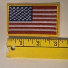 Usa American Flag Iron On Embroidered Patch  3  X 1 8 