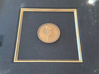 Erte 1988 Le 848 1500 Bronze Round Medallion 1921 Depicting Women Framed
