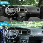 For 2015-2023 Dodge Charger Instrument Panel Radio Dash Trim Bezel Carbon Style