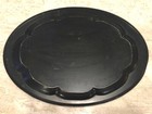Vintage Pennsylvania Dutch Quaker Hand Painted Metal Tray Folk Art Wall Hanging