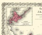 Historic Map - Japan - Colton 1855 - 27 61 X 23 - Vintage Wall Art