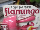 Joie Flamingo Egg Cup   Spoon Pink