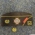 Vintage Vfw Post Commander Garrison Cap Oregon Post 640 Militaria Pins