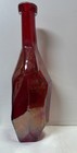 Tall Red Art Glass Bottle Vase 16 5    -tall