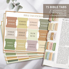 Bible Tabs For Women  Men  Laminated Bible Tabs For Study Bible  Large Print