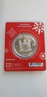 2019 Fiji Coca-cola Santa 1 Oz Silver Holiday Coin  1 Coa Certi-lock Mintage 25k