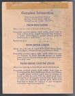 Union Pacific Railroad Zion Canyon Lodge Lunch Menu June 28 1949