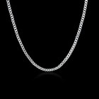 925 Sterling Silver Necklace 16 18 20 22 24 Inches Fine 1 5mm Box Chain