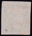 1840 Penny Black Plate 6  qc  State 1 Fine Four Margins With Brown-red Mx