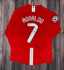 Cristiano Ronaldo 7 2008 Ucl Final Manchester United Nike Long Sleeve Jersey