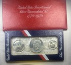 United States Bicentennial Silver Uncirculated Set 1776-1976  3 Coins 40  Silver