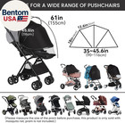 2-in-1 Durable Baby Mosquito Net With Upf50  Sunshade For Stroller  Universal Mo