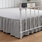Bed Skirt Queen Size Ruffled Bed Skirt With Split Corners  14 Inch Drop Dust 