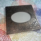 Bronze Picture Frame    welcome Little One    W  Embossed Leaf Patterns Nwt 2007