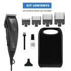 Wahl Basic Series Touch Up Corded Pet Clipper  10 Piece Dog Grooming Kit Black