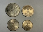 Lot Of 4 Saudi Arabian Halala Coins 50  late 70s  25  10   5   72  Free Shipping