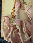 Piper K Jeweled Enamel Pink Horse Equestrian Bag Charm Keychain Scarf Tassel New