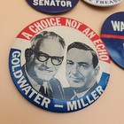 Political Buttons Pinbacks Pin Vintage Lot 22 Nixon Reagan Bush Wallace Capehart