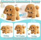 Interactive Plush Robot Dog Toy For Girls Kids 3 4 5 6 Year Old Walking Barking