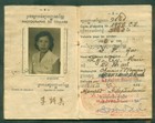 Royal Of Cambodia Id Card 1956  Carte D identit   Biennale Des   trangers 1956