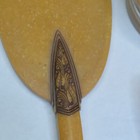 Vintage Dresser Vanity Set  Mirror  Brush  Powder Jar Art Deco Celluloid 