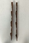 Pair Antique French Carved Oak Reclaimed Architectural Trim Pediment Salvaged Or