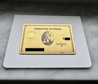 American Express Gold Metal Card  Cancelled  Collectible 