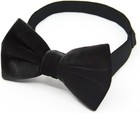 Men s Velvet Bow Tie  Pre-tied Adjustable Bowties  Silk Black Neckties 