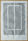 Hieremias - Renner Original Incunable Leaf Biblia Latina Venice Folio - 1482