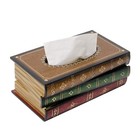 Retro Wooden Tissue Box Cover  Antique Rectangular Paper Holder For Home Decor