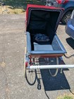 Vintage 1960s Silver Cross Balmoral Pram In Burgundy And Black