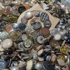 50pcs Vintage Style Metal Buttons Mixed Lot Assorted Sizes Colors Sewing Craft
