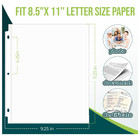 100 Pack Sheet Protectors 8 5 X11 Inch Clear Page Protectors For 3 Ring Binder