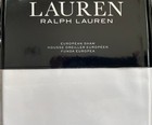 Ralph Lauren Luxurious Spencer Euro Sham Cotton Sateen Cable Embroidery  150 Rt