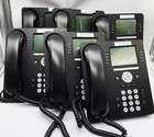 Lot Of 6 Avaya 9608g Ip 8-line Business Office Phone Set Stands   Network Tested