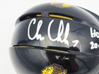 Chris Chelios Autographed Blackhawks Black Mini Helmet Hof 2013 Beckett 232837