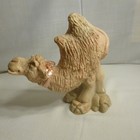 Vintage Camel Statue 2 Humps 6x8 Inches Heavy Very Detailed - Evc