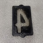 1 Vintage House Number 4 Antique Glass Reflecting Vintage 50s 60s 3 5x2